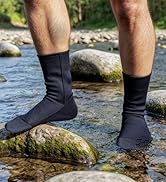 Dizokizo Neoprene Diving Water Socks, 3mm Beach Booties Anti-Slip Wetsuit Sand Socks for Snorkel ...