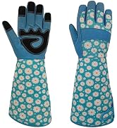 MSUPSAV Multi-purpose Long Garden Gardening Gloves,Pruning Yard Work Rose & Cactus Protection Glo...