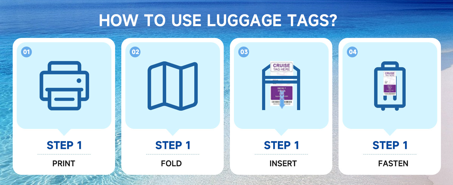 Cruise luggage tag