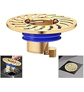 QruiLanTu Odor Proof Floor Drain,Shower Floor Drain Backflow Preventer,One Way Drain Valve,Brass ...