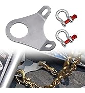 RULLINE 5th Wheel Ultimate Connection Safety Chains Plate Towing Accessories with 1/2in Shackles