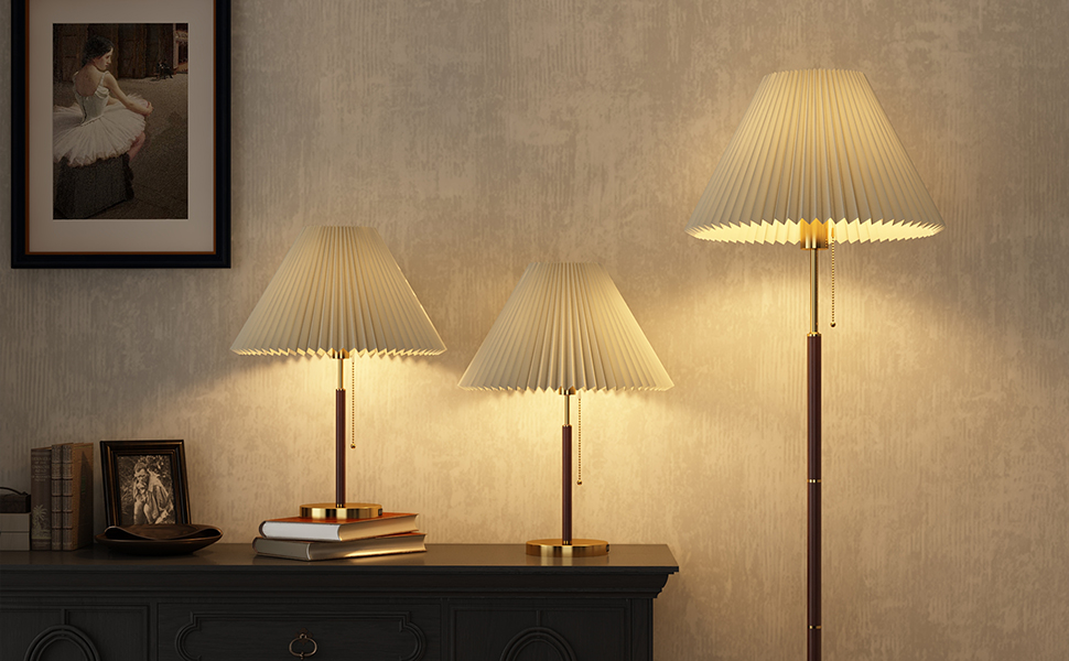 pleated lamp shades for table lamps