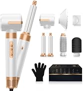 7 in One Blow Dryer Brush, Negative Ion Hair Dryer Brush Set Upgrade Hot Air Brush Air Styler Cur...