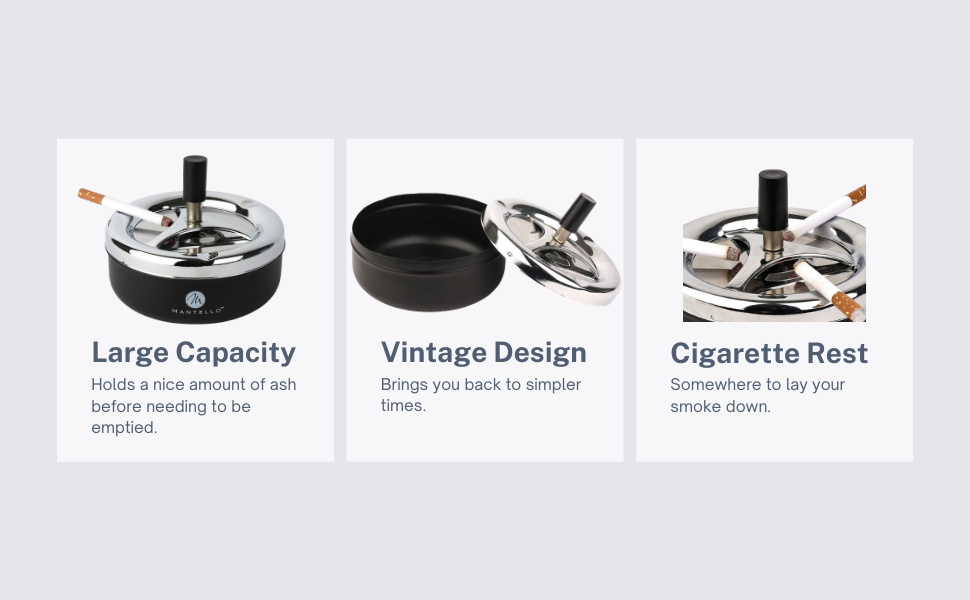 ash tray self extinguish tin ash tray portable