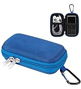 AGPTEK MP3 Player Case, Portable Clamshell Headphones Cover, Holder with Metal Carabiner Clip for...