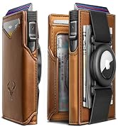 BULLIANT Men Airtag Wallet,Slim Front Pocket Wallet Money Clip for Men Gift 3.8
