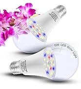 ALIDE Full Spectrum Plant Grow Light Bulbs E26 A19 10W,Plant Growing Lamp Bulbs with Balanced Spe...