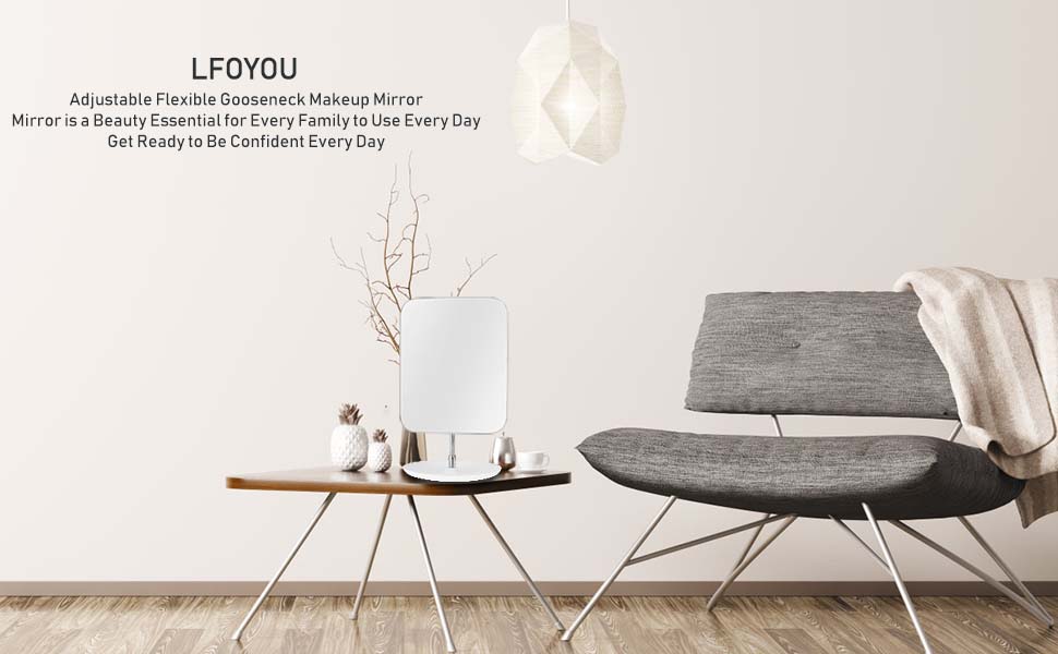 mirror with stand
