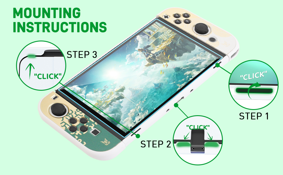 zelda switch oled accessories
