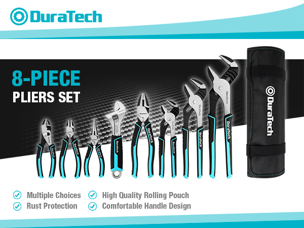 DURATECH 8-Piece Pliers Set