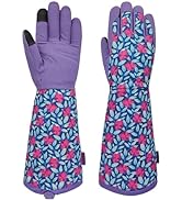 MSUPSAV Womens Garden Gloves Thorn Proof,Long Gardening Gloves,Rose Gloves,Cactus Gloves,Work Glo...
