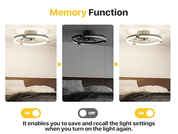 small room ceiling fan with light