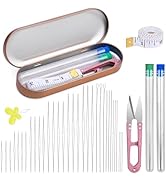 GarfxG 39 PCS Beading Needles Set - Collapsible Big Eye Beading Needles, Twisted Wire Seed Beadin...