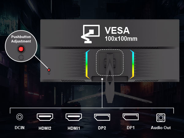 34 4k 165hz Monitor-Black