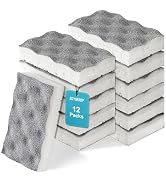 JOYMOOP Textured Clean Sponges, Dual-Sided Non-Scratch Soft Scrub Dish Sponge, Safe for Non-Stick...