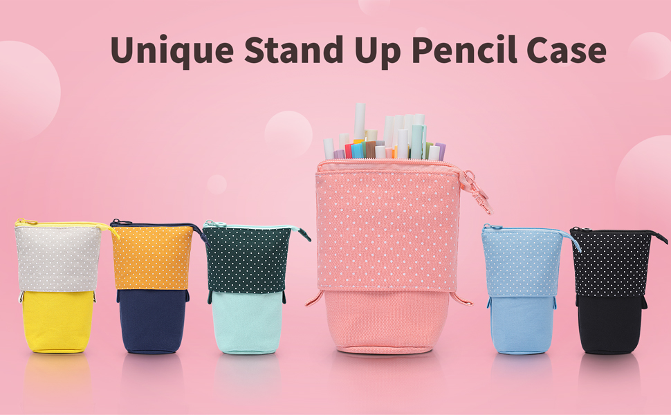Stand up pencil case