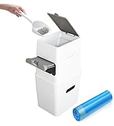 Neakasa PooGuard Litter Disposal Bin, 9.2L Trash Can for Cat Litter, Dog Waste & Diapers, with Vi...