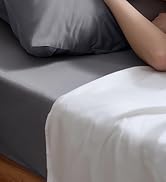 BEDELITE Cooling Pillow Cases for Hot Sleepers & Night Sweats, Rayon Derived from Bamboo, Grey Pi...