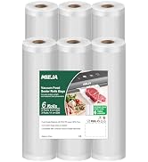 Mieja Vacuum Sealer Rolls Bags, 6 Pack 3 Rolls 11