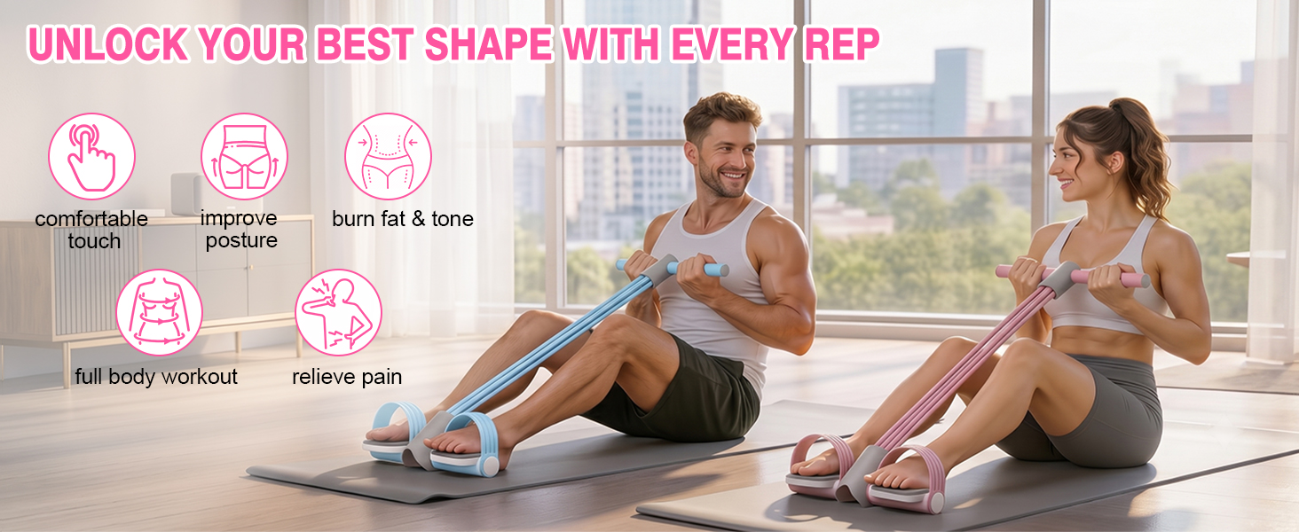 Upgraded Foot Pedal Resistance Band