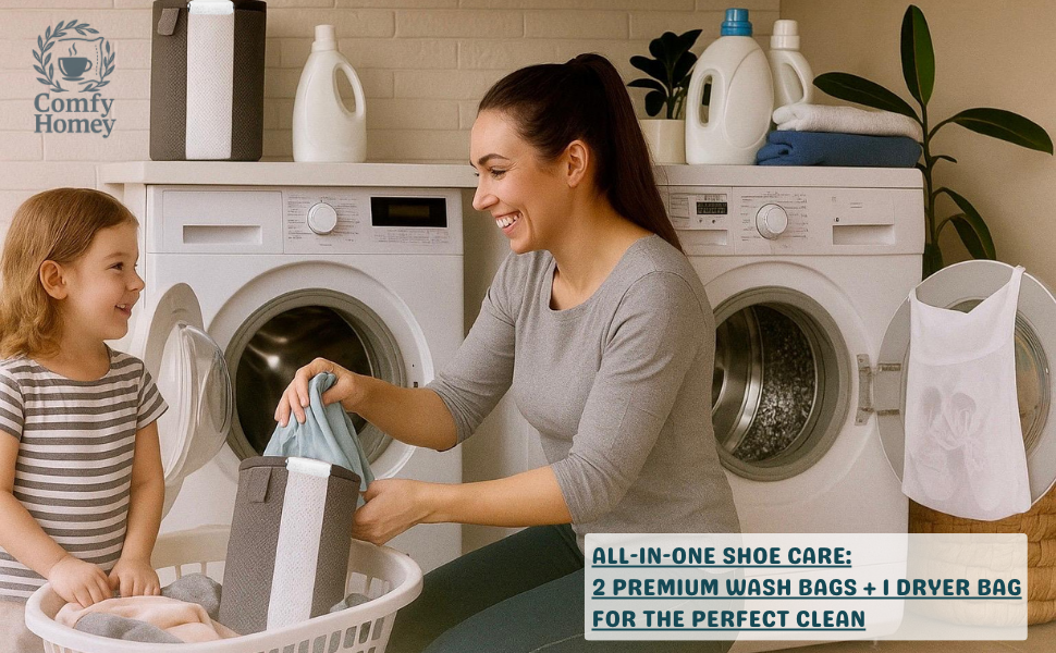 sneaker laundry bag, shoe washer protector, washing machine bag, sneaker care, dryer shoe bag