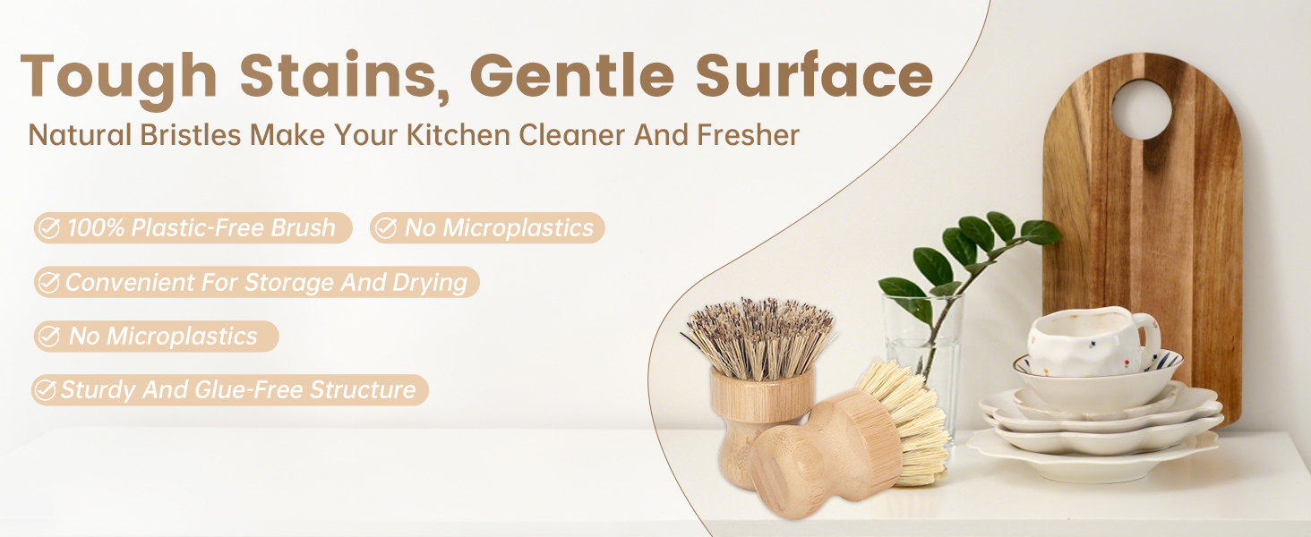 bamboo brush for dishes