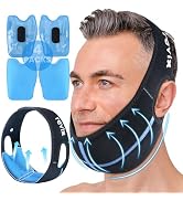 REVIX Wisdom Teeth Ice Pack Head Wrap with 3D Sewing Jaw Ice Pack for Face Oral Surgery Pain Reli...