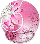 RICHEN Memory Foam Mouse Pad with Wrist Support,Ergonomic Mouse Pad with Wrist Rest,Non-Slip Rubb...