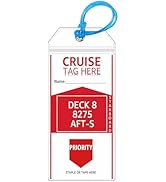 CPCOIN Cruise Luggage Tag Holder 1 Pack Clear Reusable Cruise Travel Tag Waterproof Cruise Ships ...