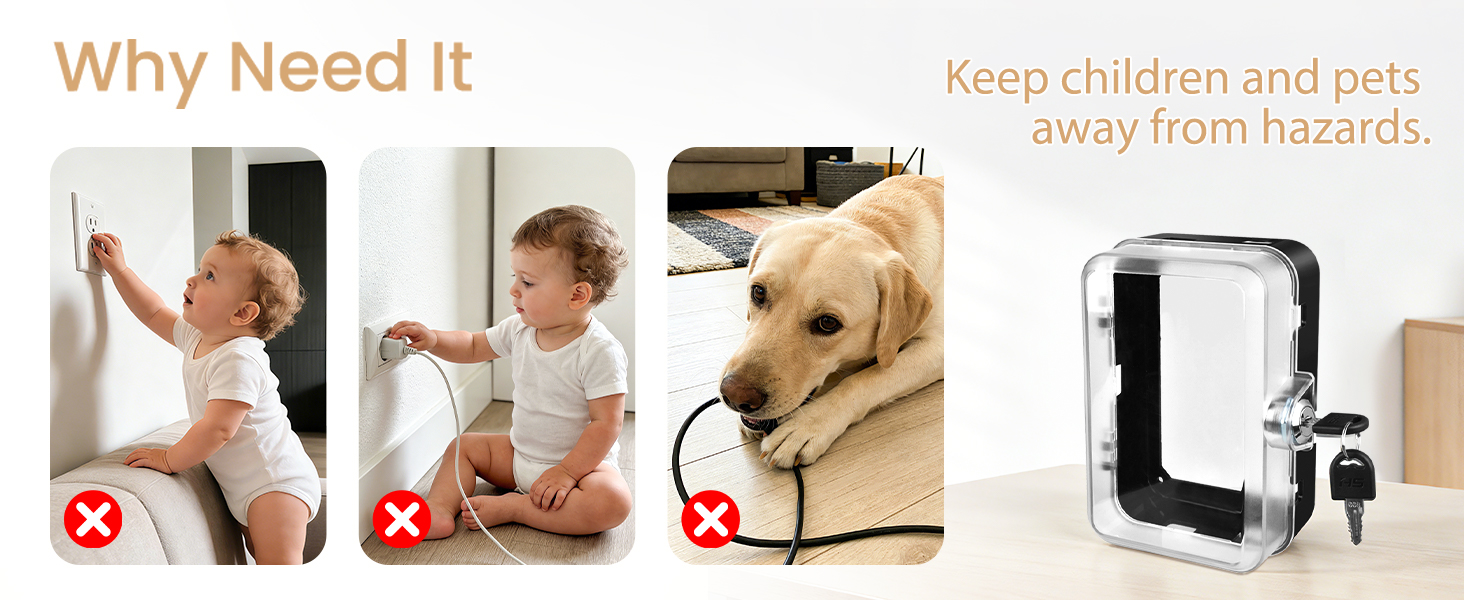 outlet cover box baby proofing