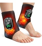 2PCS Cordless Neuropathy Foot Massager, Ankle Massager for Pain Relief, Ankle Heating Pad Plantar...