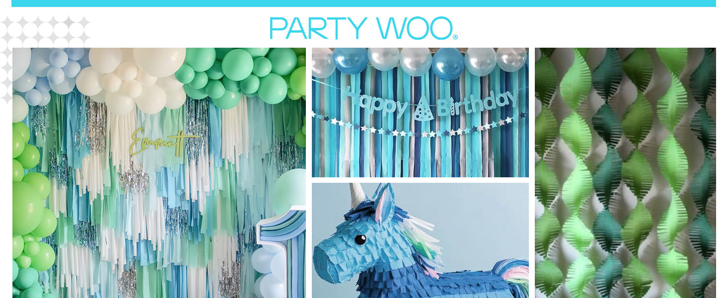 Blue Crepe Paper