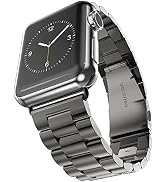 PINHEN Strap Compatible with Apple Watch 41mm 45mm,Stainless Steel Replacement Watch Band Metal S...