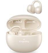 Kinglucky Upgraded Clip-On Earbuds Comfortable fit & Crystal-Clear Sound, 40H Playtime Open Ear B...