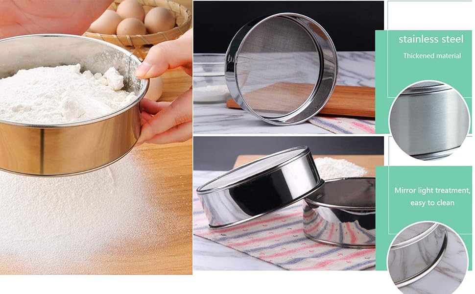 Flour Sieve Fine Mesh