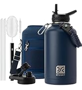 DYSANKY Insulated Water Bottle 64oz- Multiple Insulation Vacuum Sealed Thermos- Portable Sports H...