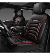 CAR PASS 3D Foam PU Leather Car Seat Covers, Universal Seat Covers Front 2 for Trucks SUV Sedan A...