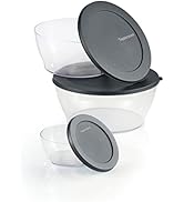 Tupperware Crystal Clear Store & Serve Collection 6 Piece Tritan/Copolyester Food Storage Contain...