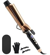 ORYNNE Titanium 2 Inch Curling Iron,Extra-Long Barrel for Long Hair, Curling Iron 2 Inch with Dua...