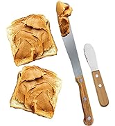 Performore 2PCS Spreader Knives, 12” Peanut Butter Knife that Works Great with Jars and 5” Short ...