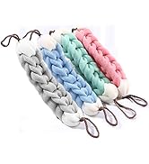 AARainbow 4 Packs Long Stretch Back Sponge with Rope Handles Back Scrubber Body Sponges for Bathi...