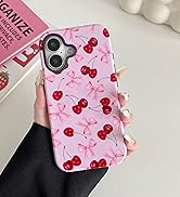cherry bow phone case 16 case pink case