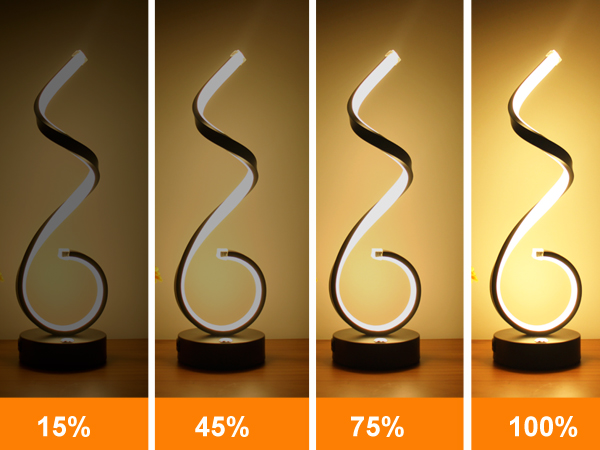 spiral table lamp