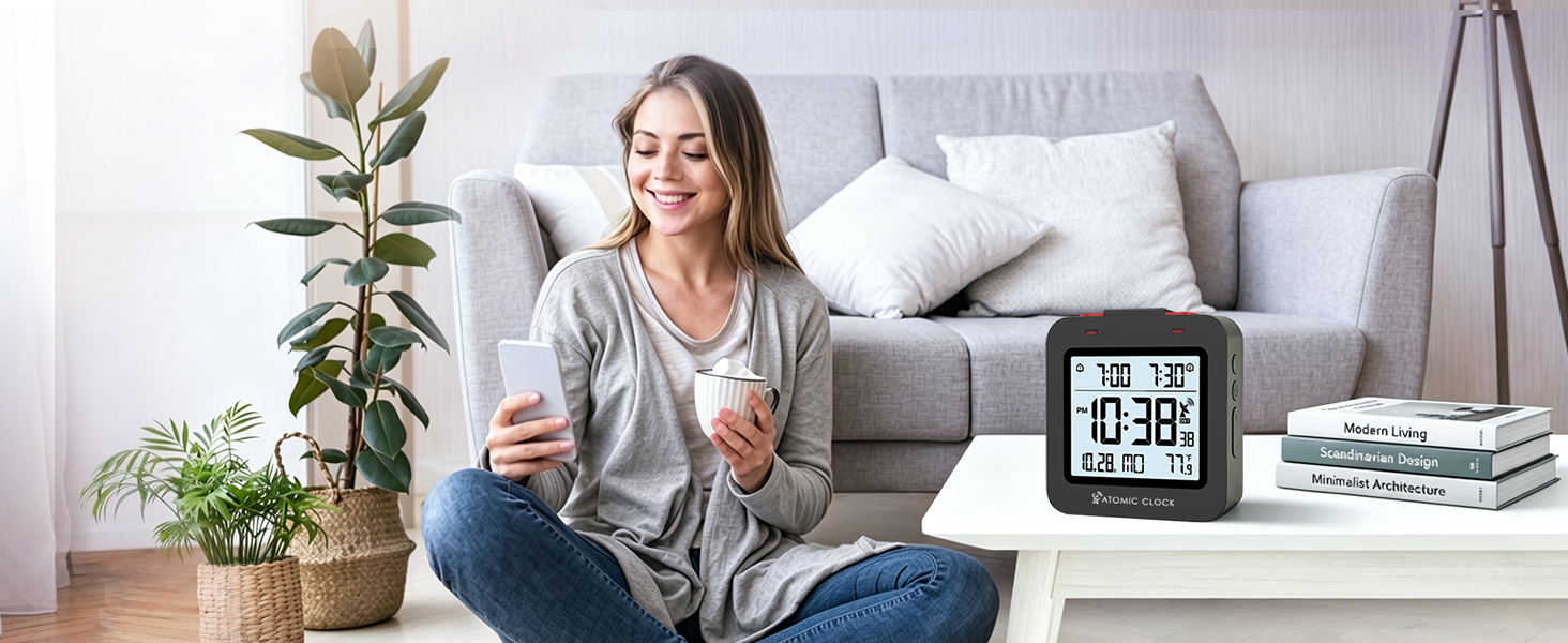 small alarm clock battery operated