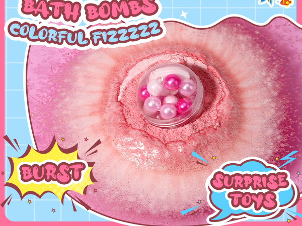 bath bombs with surprise inside kids christmas gifts bubble bath for kids