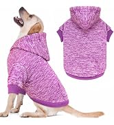 Dog Sweaters for Large Dogs Hoodie Fleece Dog Sweater Soft Clothes Sweatshirt with Pocket Hoodie ...