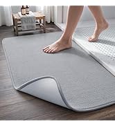 MontVoo Quick Dry Bath Mat, Super Absorbent Bathroom Rug, 3D Honeycomb Mesh Base Non Slip Bath Ma...