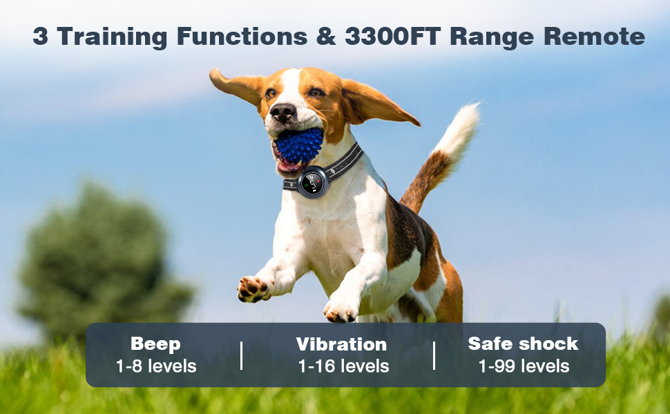 dog shock collar smart dog bark collar training collar with remote control