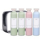 ASEVAT Plastic Leak Proof Travel Bottles for Toiletries, TSA Approved Travel Size Containers, Squ...