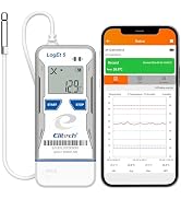 Elitech Bluetooth Temperature Data Logger FDA Standards | External Probe, Data 32000 Points, Auto...